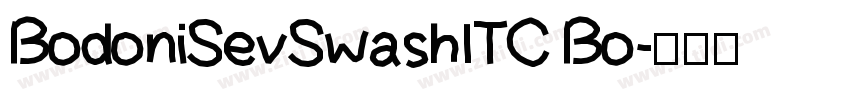 BodoniSevSwashITC Bo字体转换